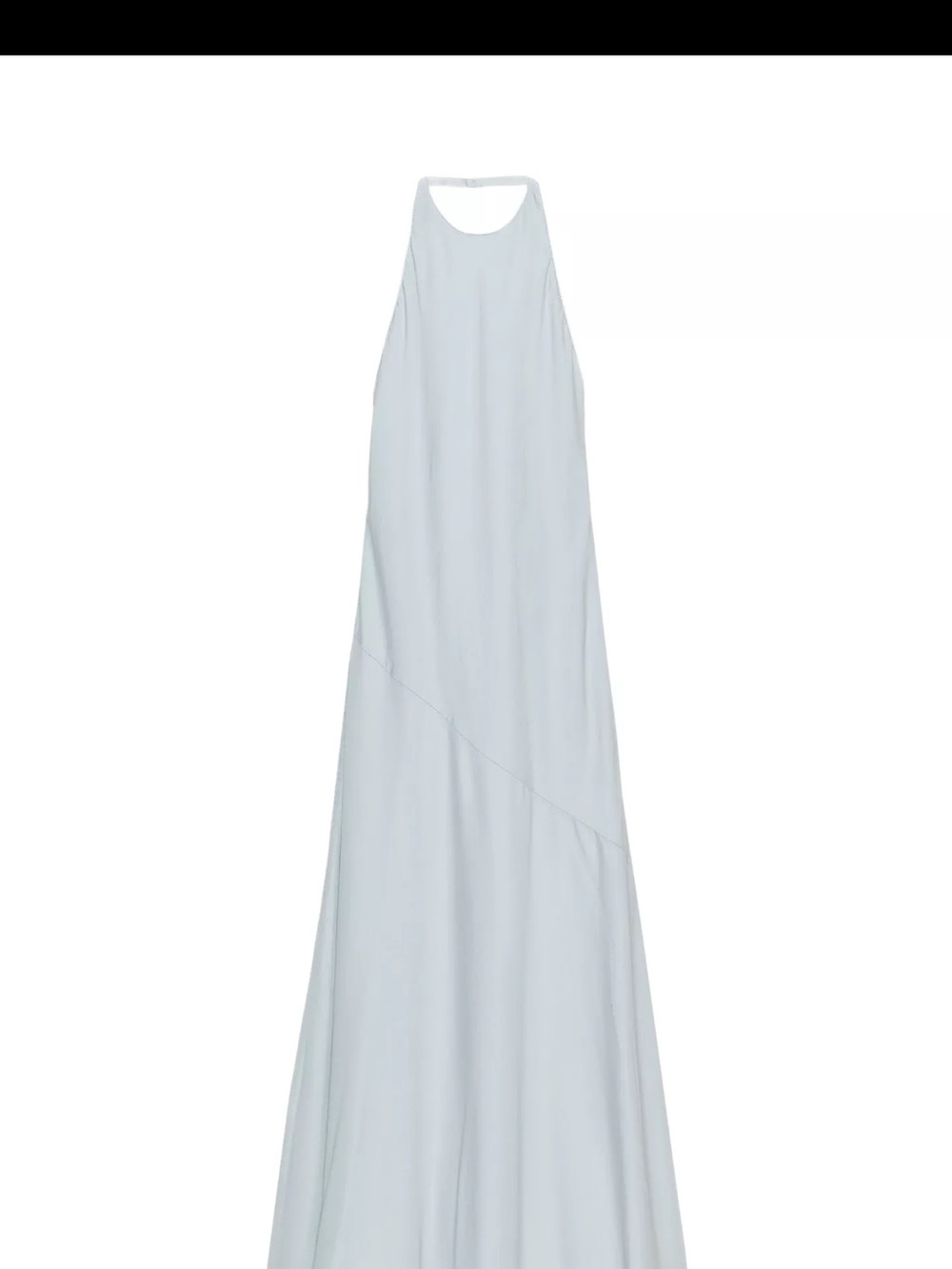 Zara Light Blue Halter Midi Dress